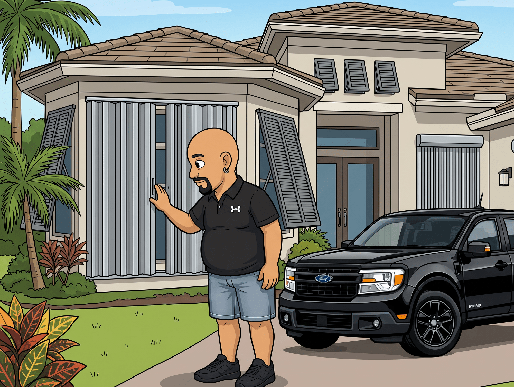 Wind mitigation inspection protecting a Cape Coral, FL home from hurricane wind